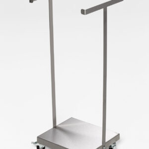 VAR Abfallsammler SHR 60 | fahrbar | Edelstahl | für 60–70 L Säcke | mit Fußpedal | Inneneinsatz | galvanisch verzinkt | für Innenbereiche