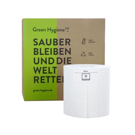 Green Hygiene® Papierhandtuchrolle 2-lagig Recycling 450 Blatt Innenabwicklung