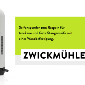 Green Hygiene® Trockenseifenspender nachfüllbar aus Holzresten für Wand kleben 100% recycelbar