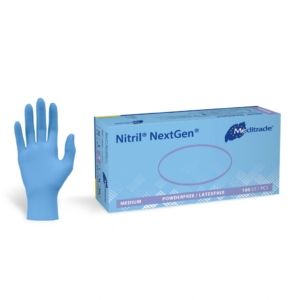 Meditrade Nitril®NextGen® Medizinische Einweghandschuhe Untersuchungshandschuhe Lebensmittelgeeignet frei von Puder, Protein & Latex