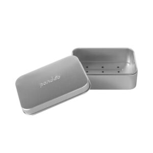 Seifendose Aluminium mit Abtropfgitter | Langlebig